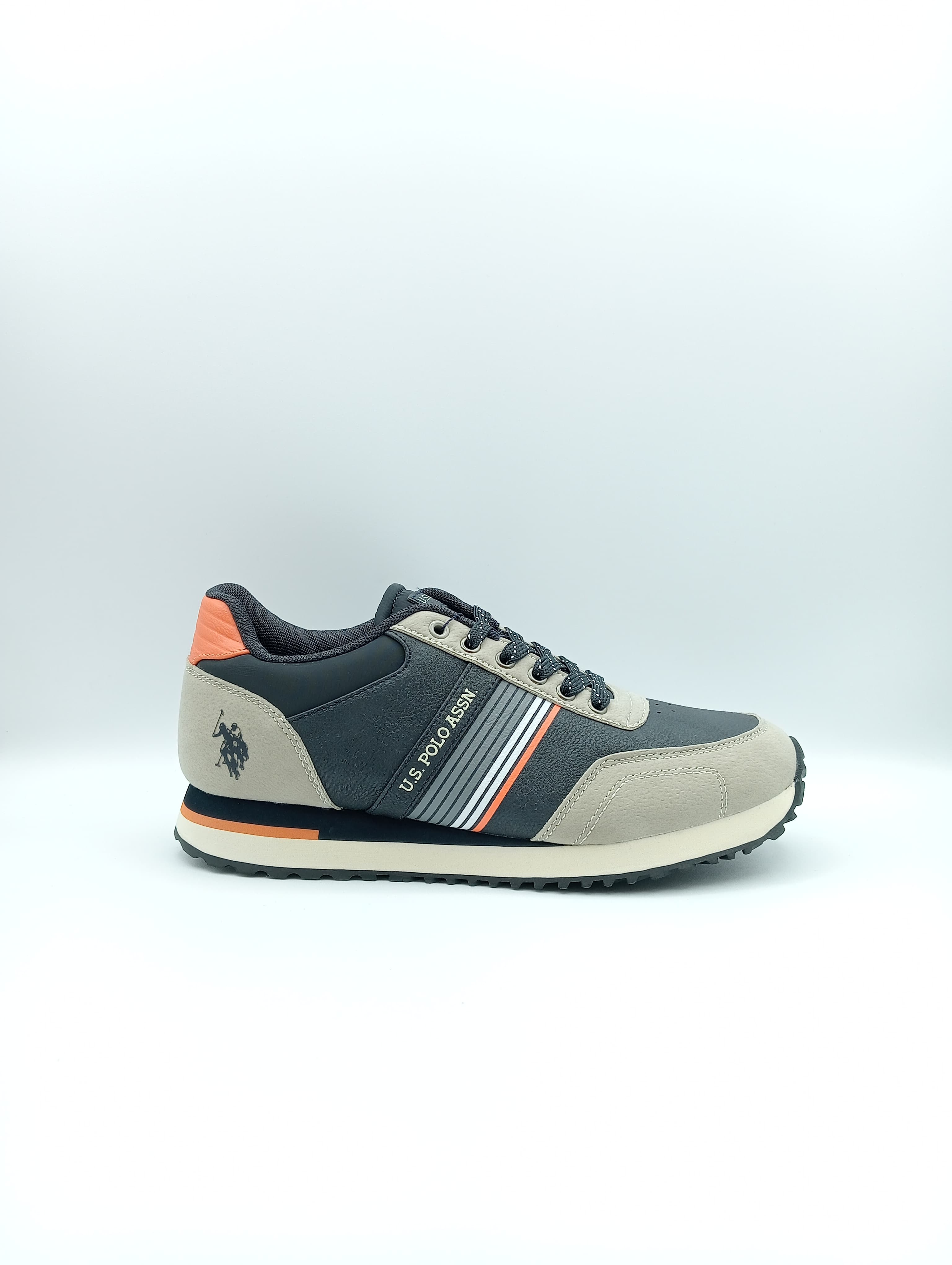 Sneakers uomo U.S. Polo Assn XIRIO001C-BEI-DBL01 | Vista profilo