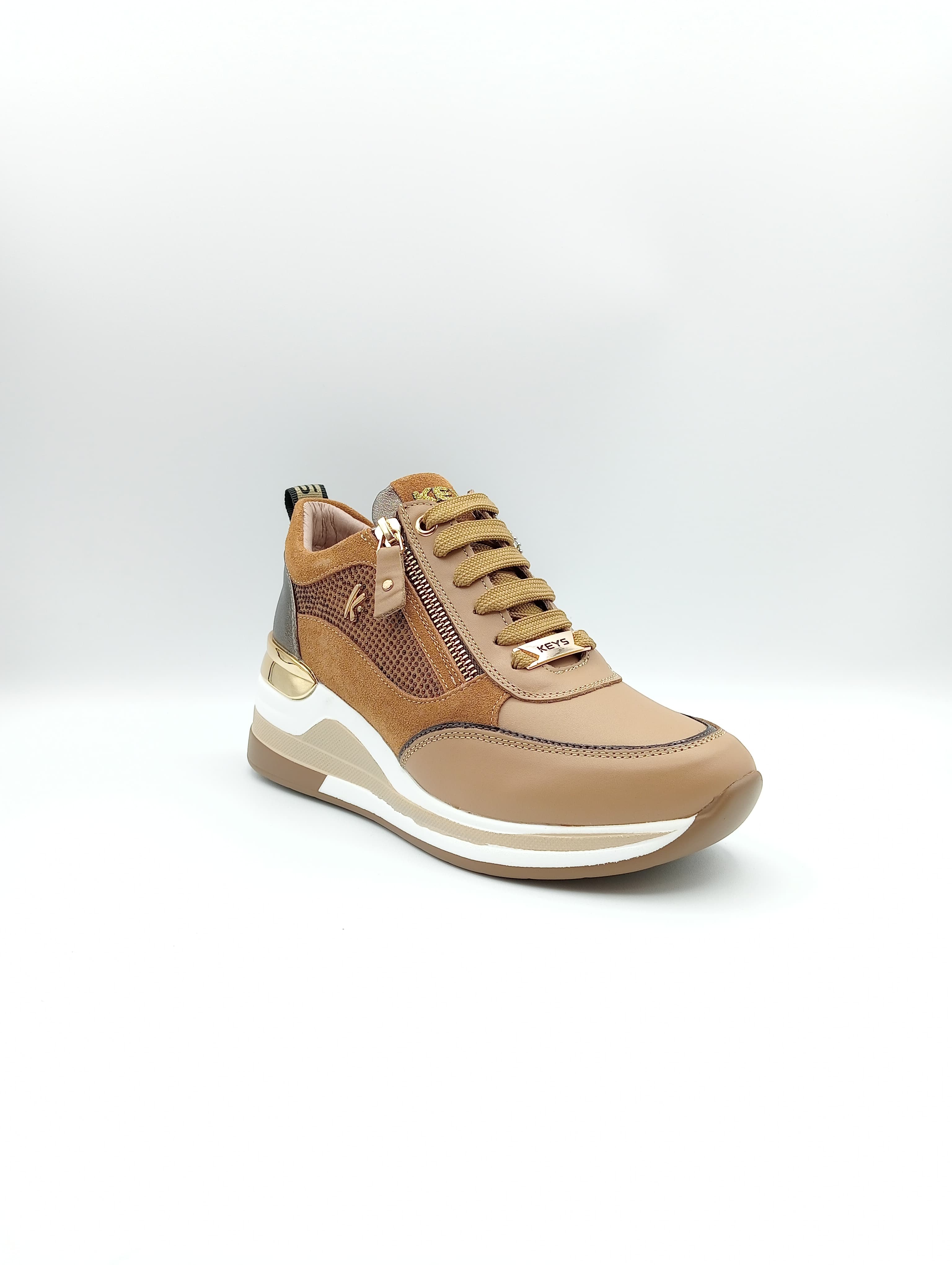 Sneakers donna Keys CAPPUCCINO K8325 | Vista profilo thumbnail