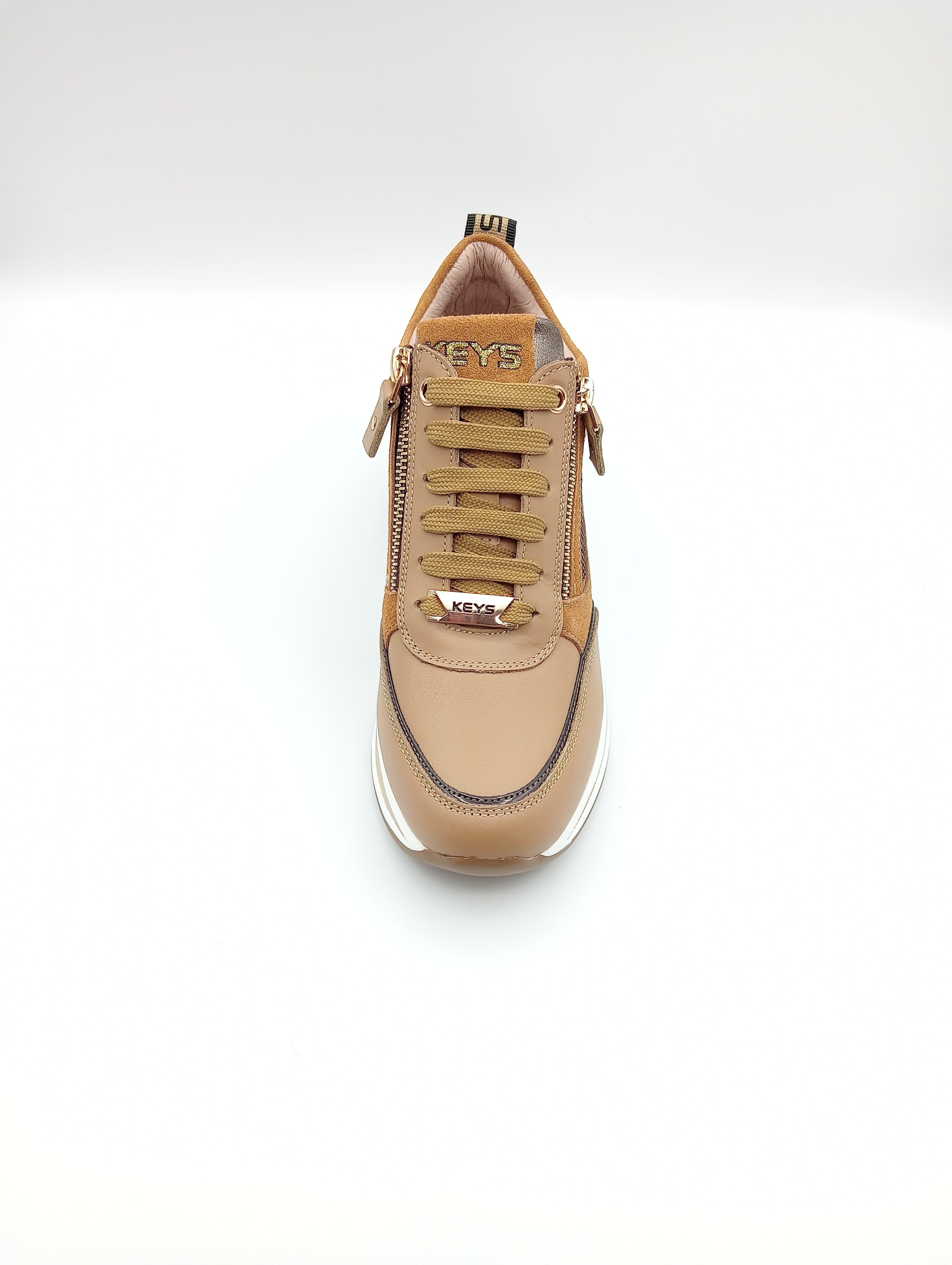 Sneakers donna Keys CAPPUCCINO K8325 | Vista frontale thumbnail