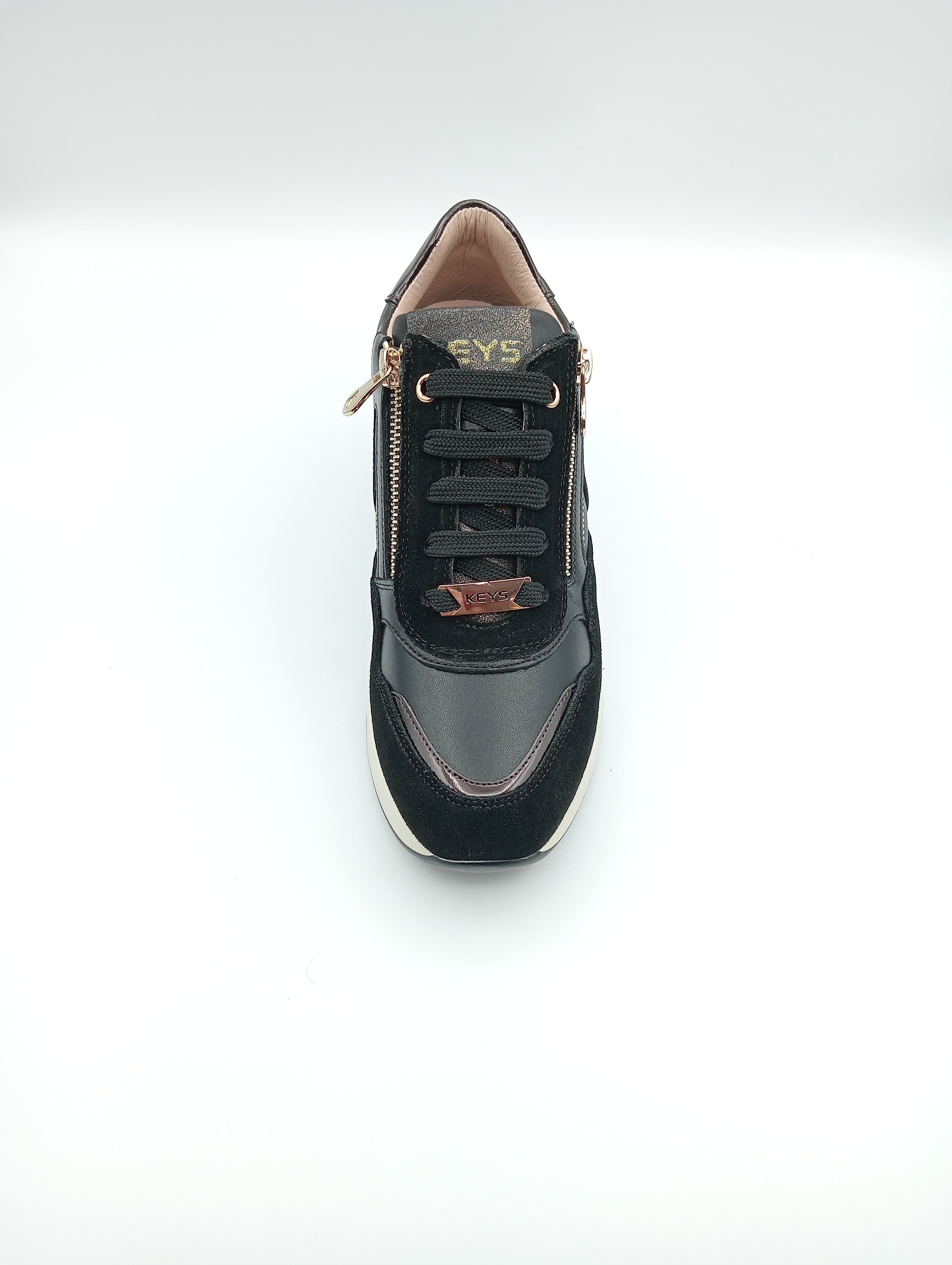 sneakers donna Keys K8400 BLACK BRONZO | Vista superiore