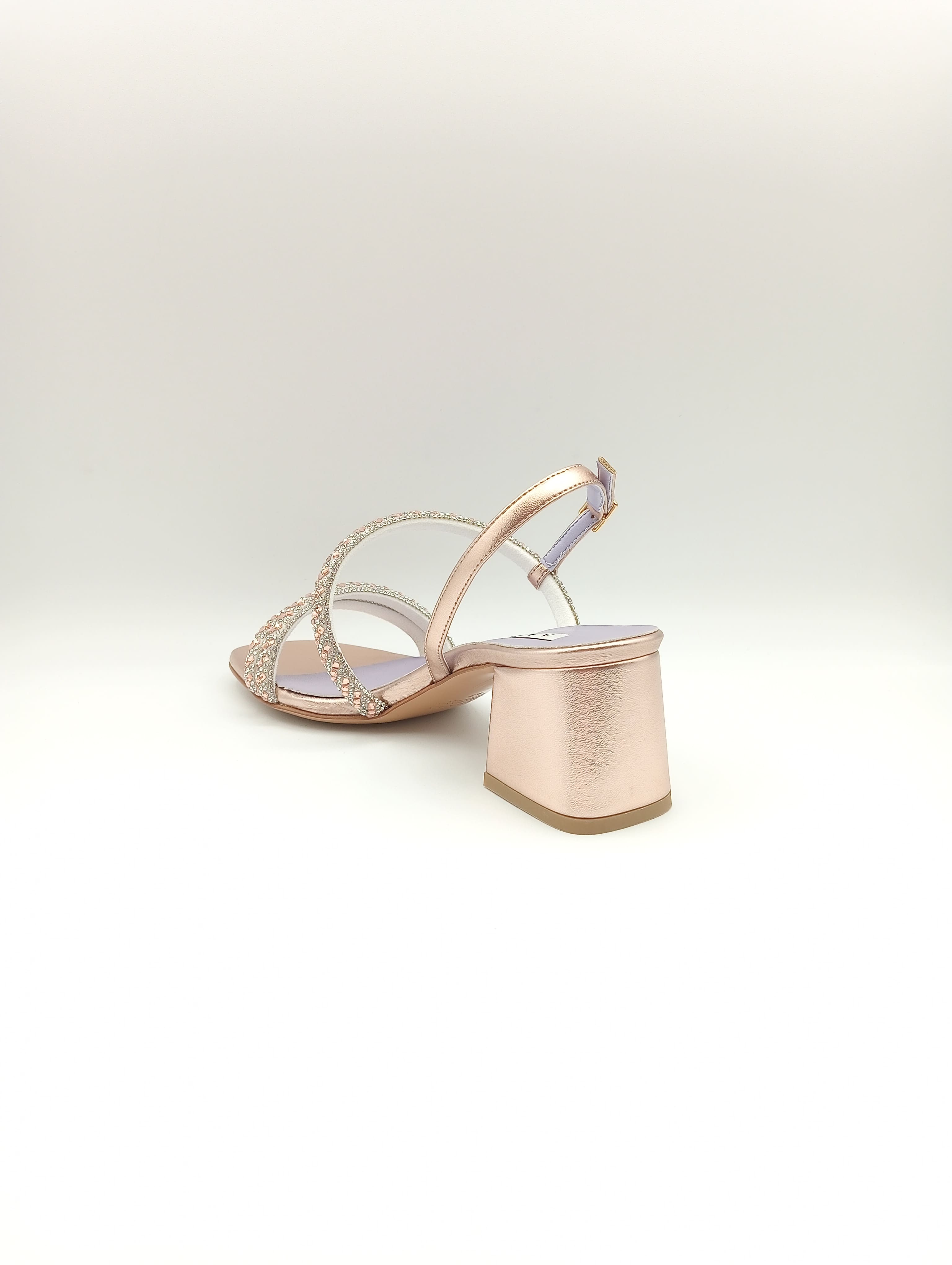 Sandali Albano in pelle metallizzata 5243 | Vista tacco