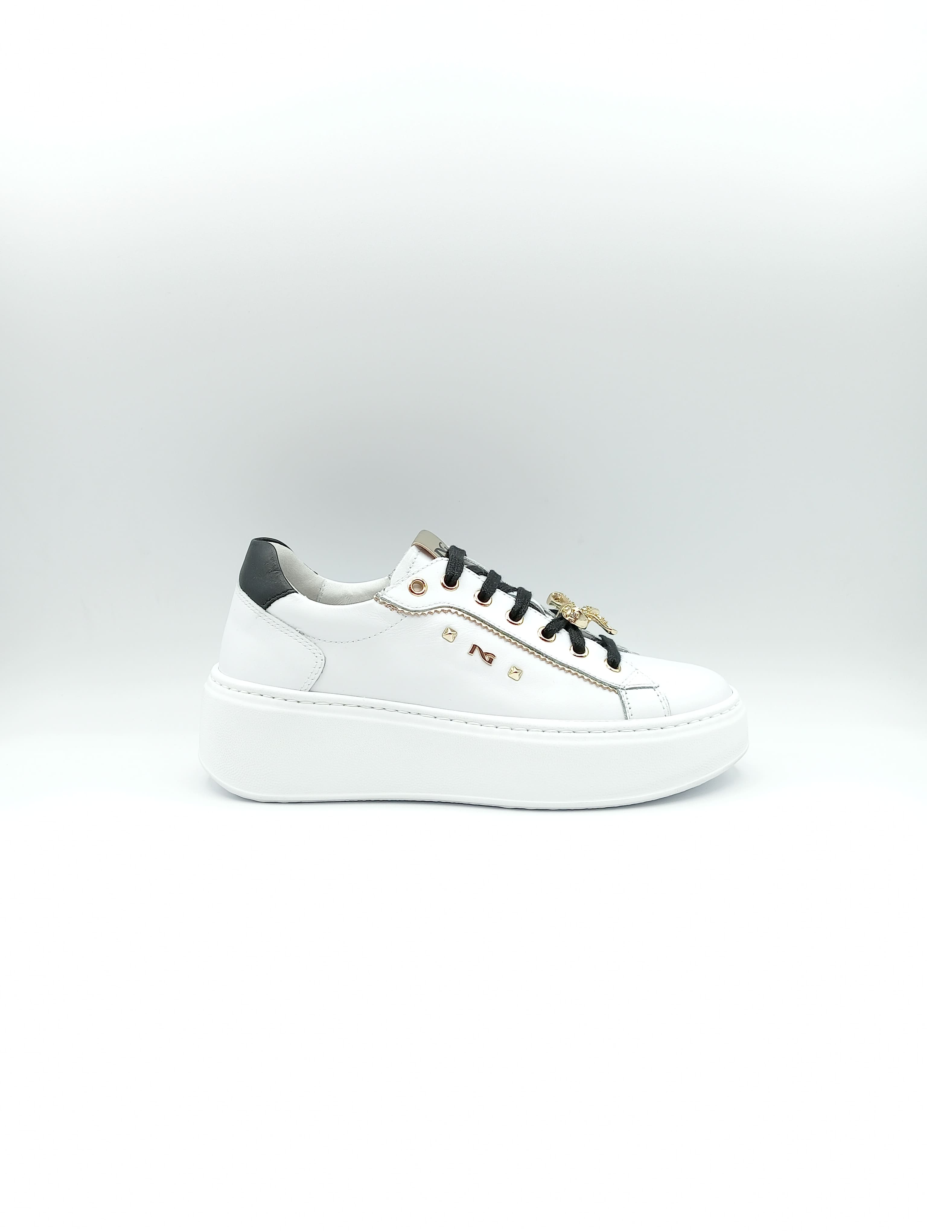 Sneakers donna NeroGiardini in pelle