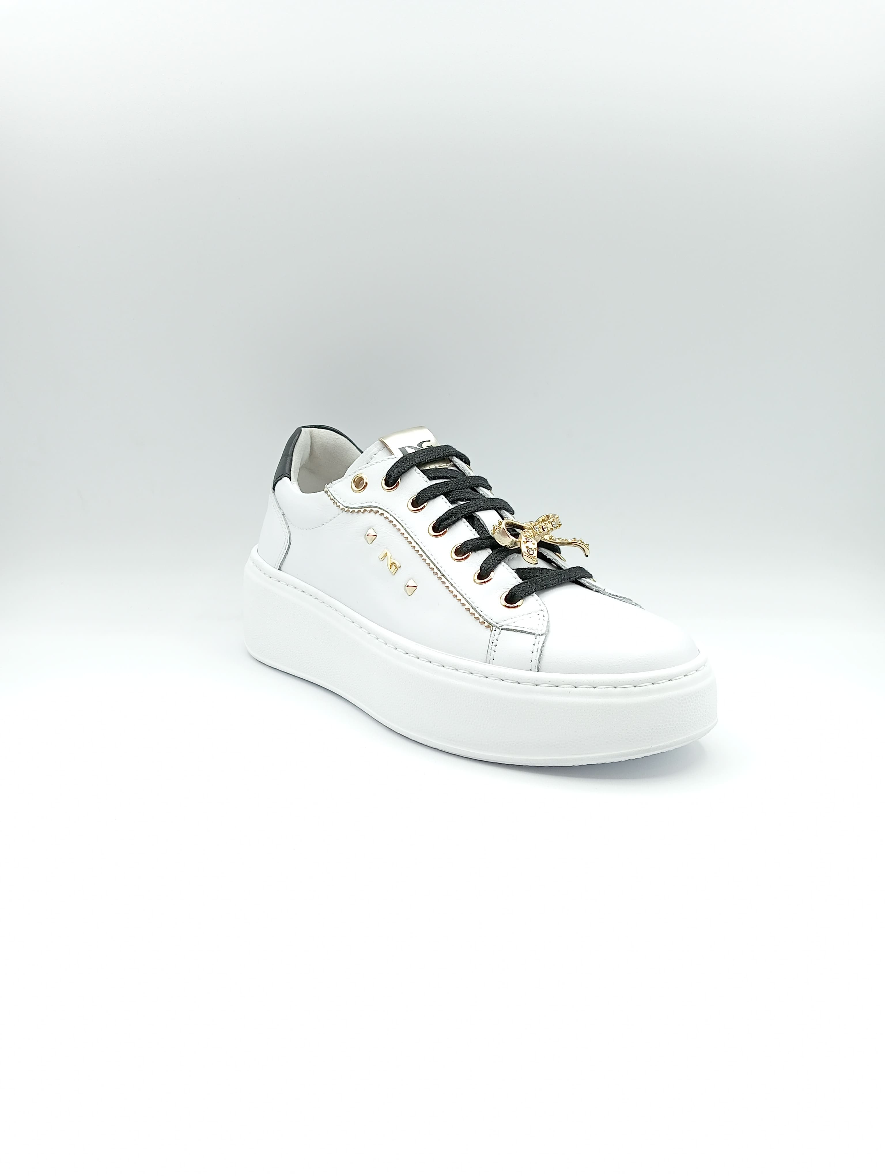 Sneakers donna nerogiardini I411622D SKIPPER BIANCO | Vista esterno