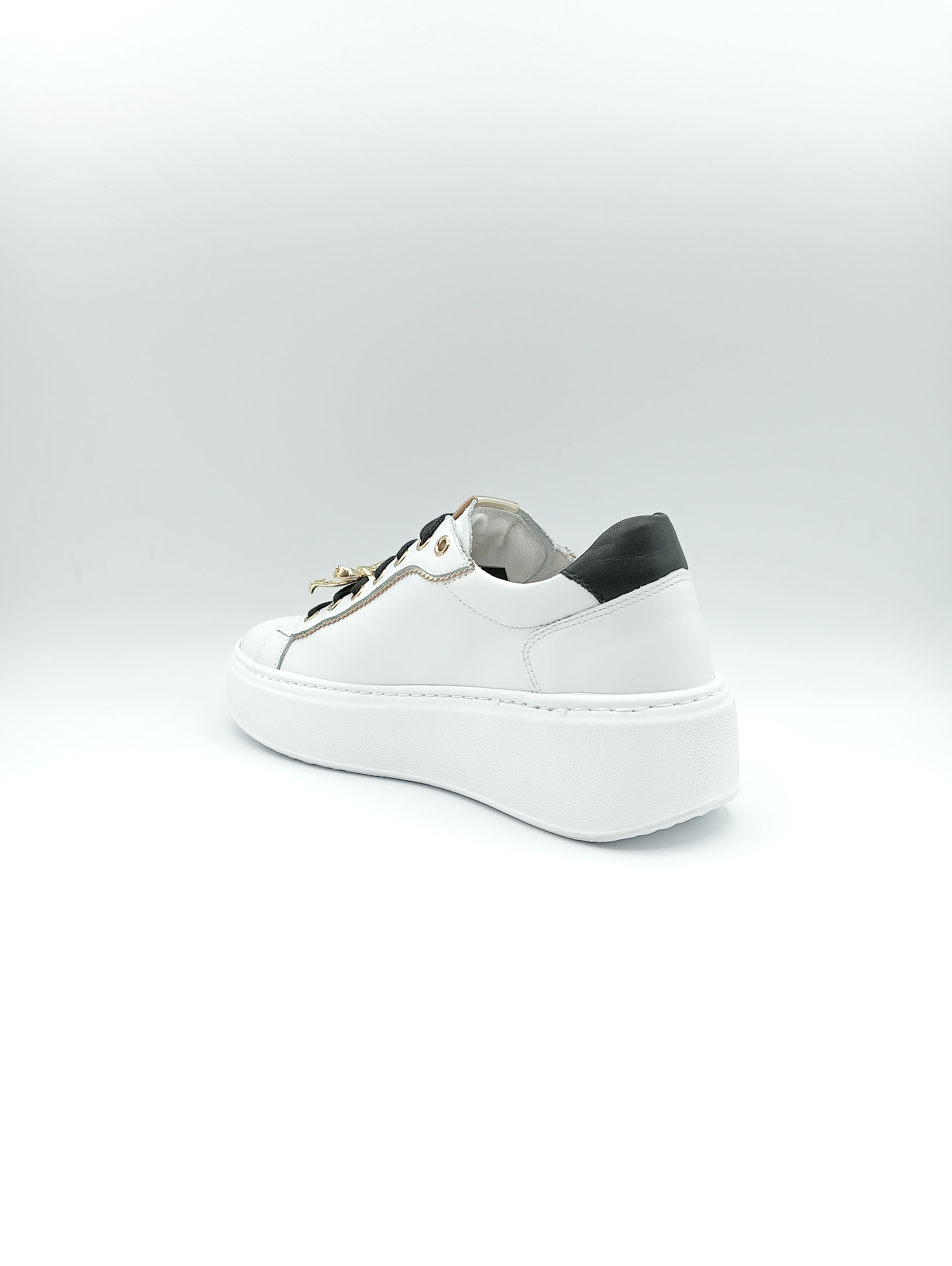 Sneakers donna nerogiardini I411622D SKIPPER BIANCO | Vista interno