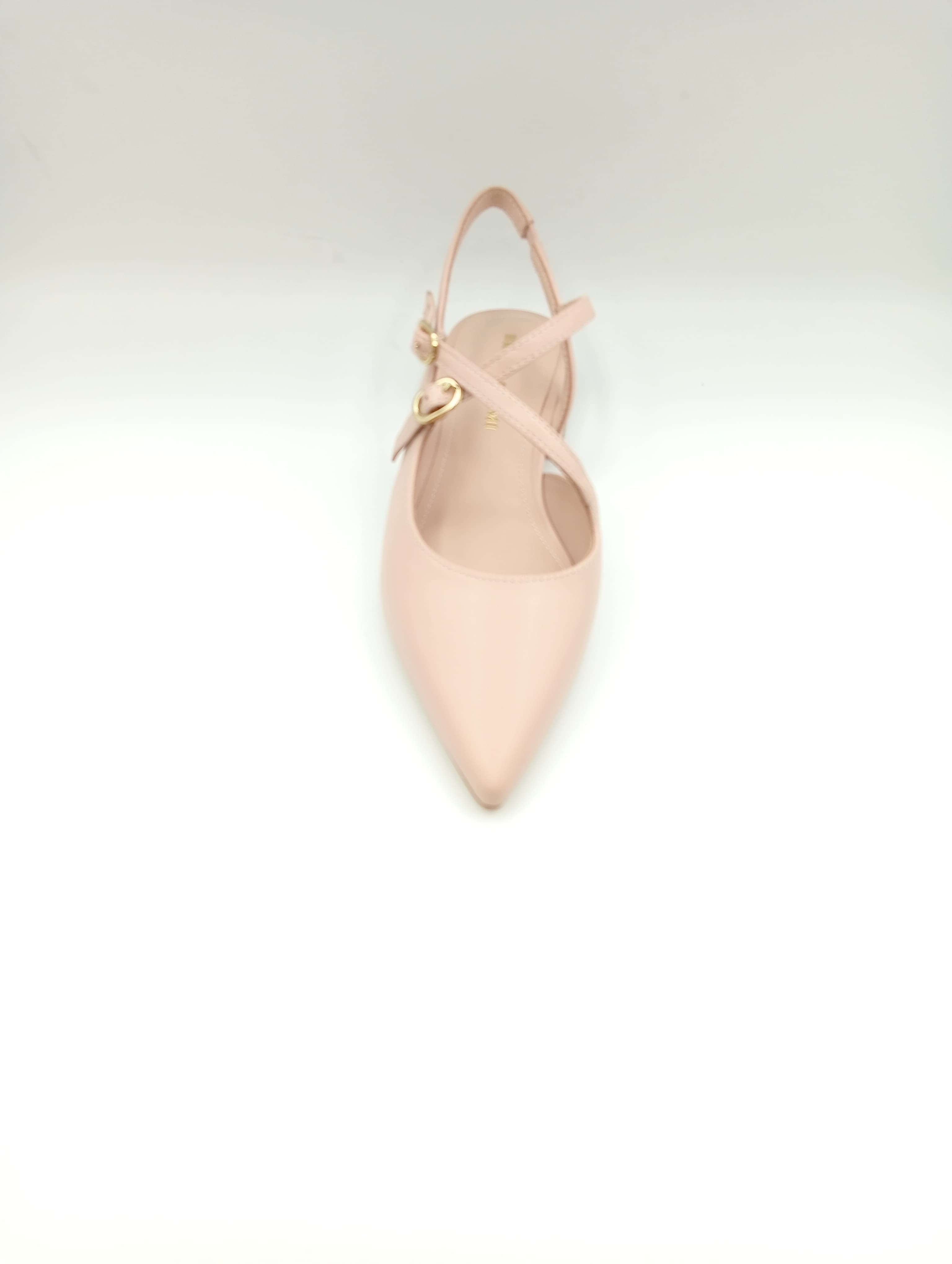 Slingback Bruno Premi BL0106X in pelle con tallone scoperto, tacco da 2,5 cm, soletta in memoryfoam, elastico sul retro e suola antiscivolo, perfette per eleganza e comfort