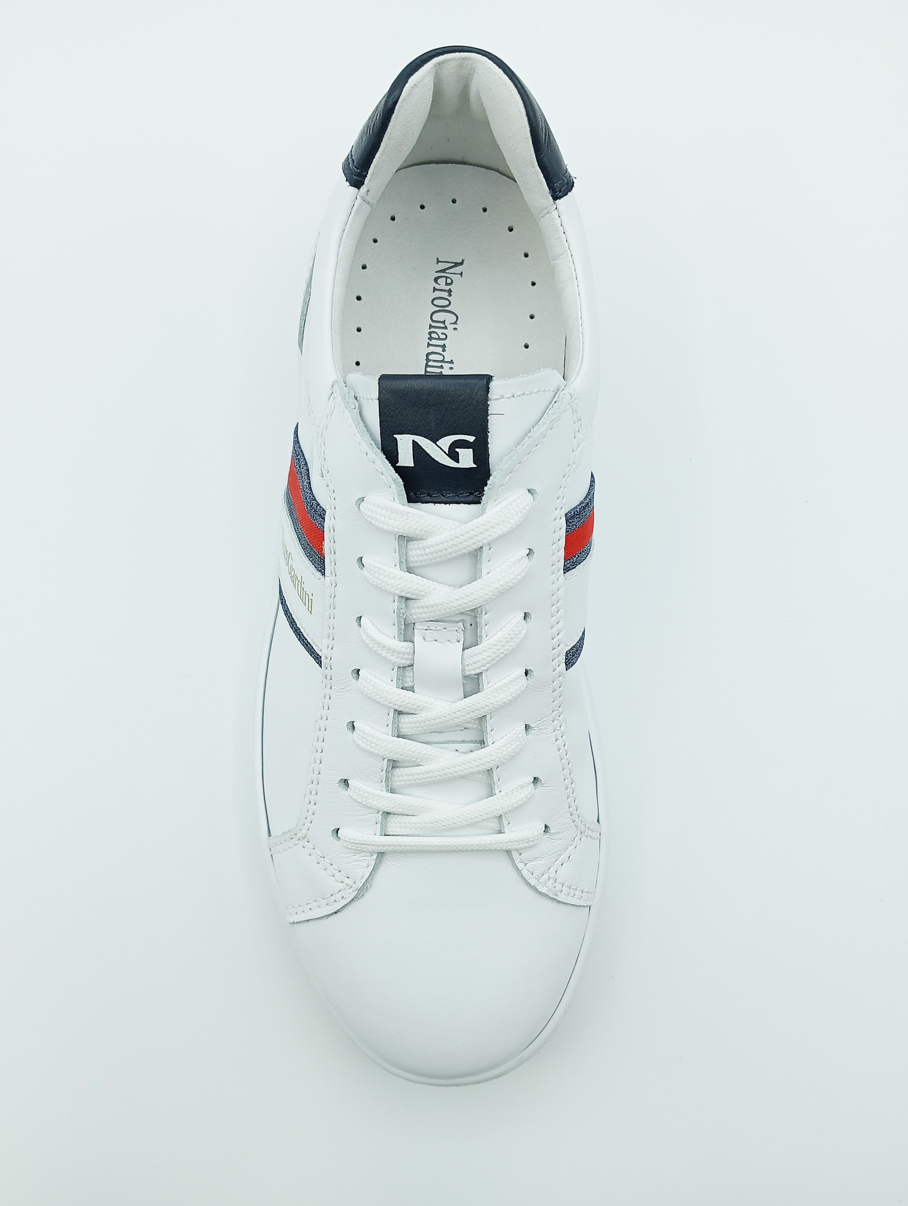 Sneakers Uomo NeroGiardini E302850U Bianco | Vista frontale thumbnail