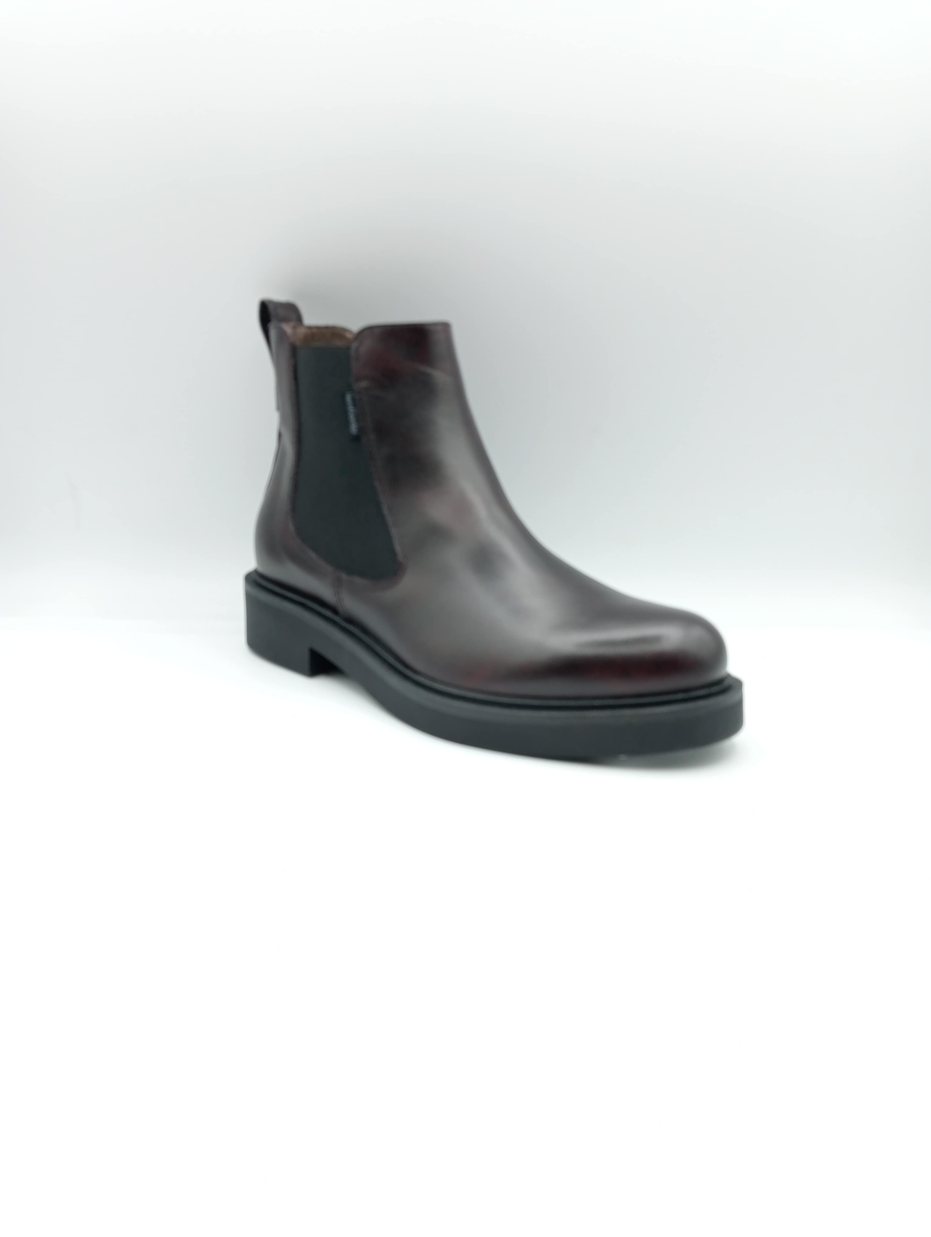 stivaletto chelsea donna pelle bordeaux
