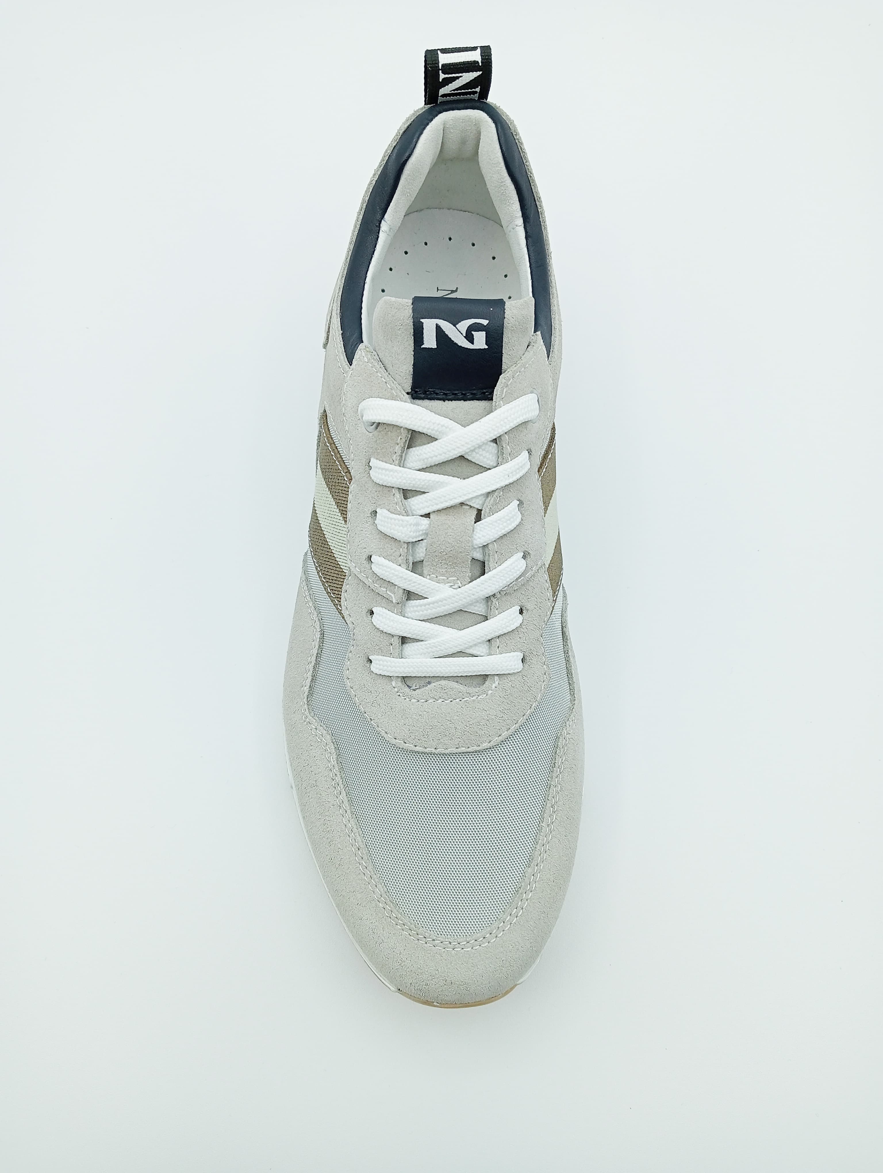 Sneakers Uomo NeroGiardini E302821U Beige | Vista frontale thumbnail