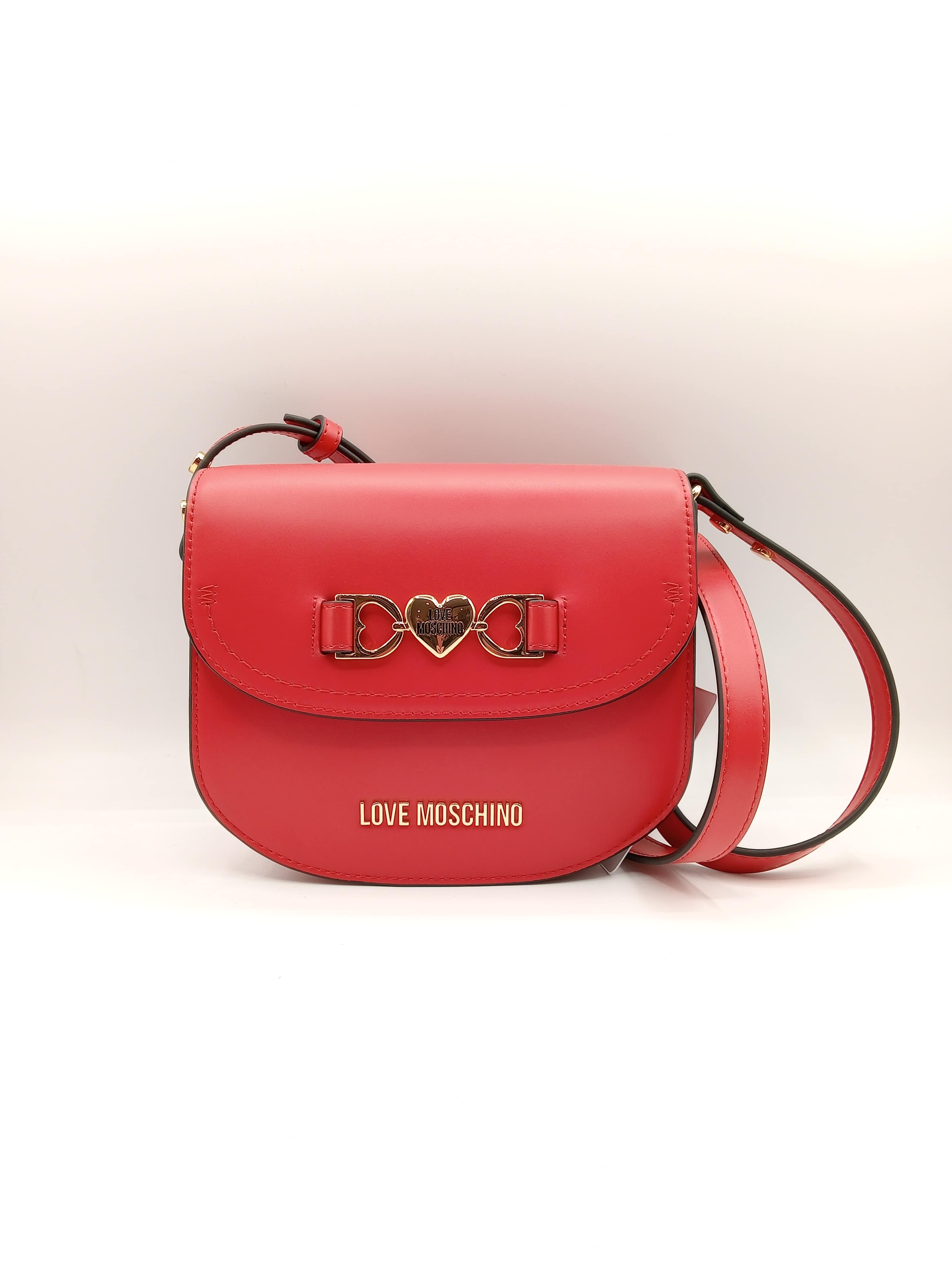 Borsa a Tracolla Love Moschino in vera pelle con Dettaglio Cuore – 20×16×8 cm