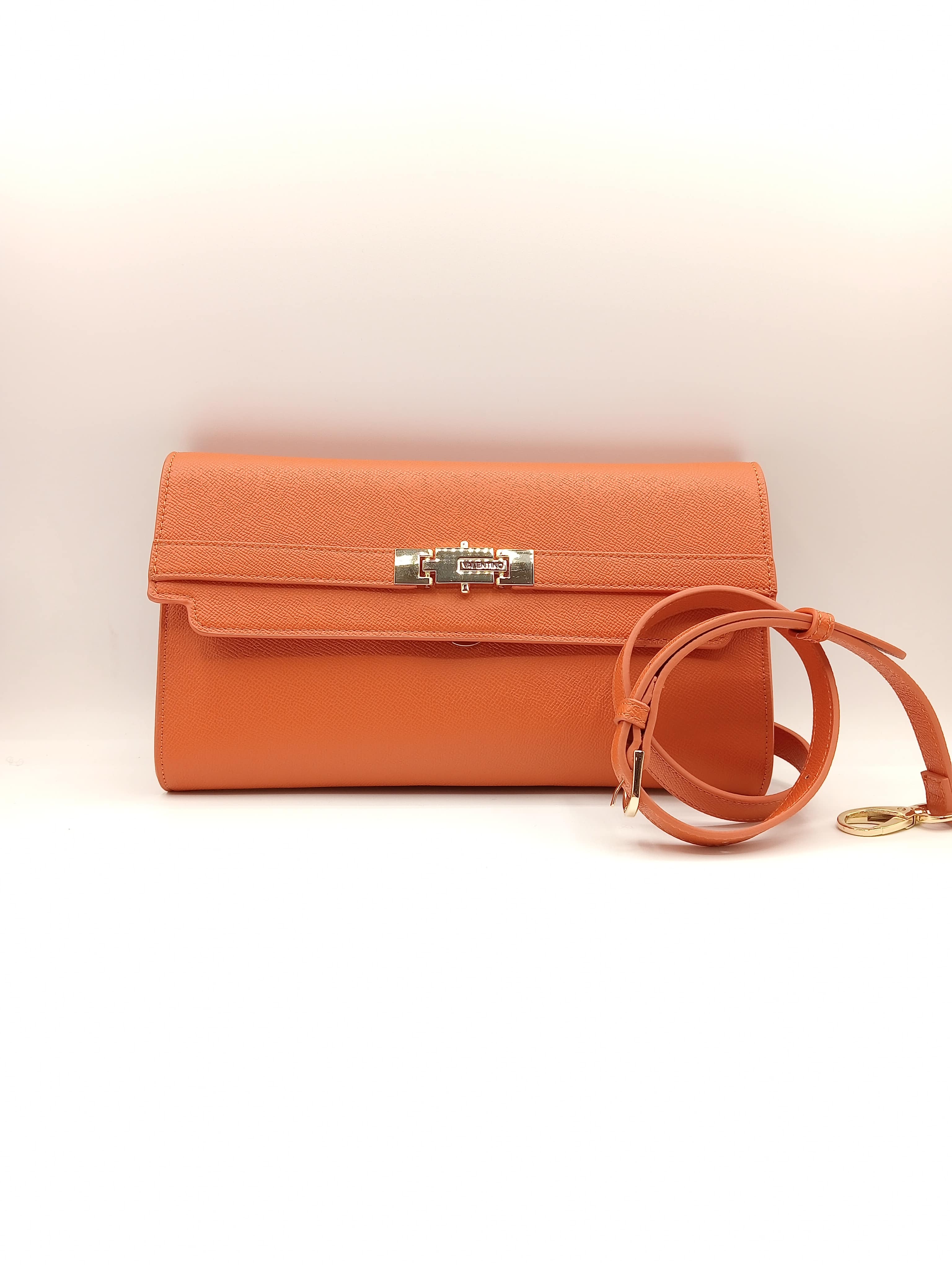 Borsa a Spalla/Tracolla Donna in Ecopelle – Modello Clutch Rigida con Chiusura Gioiello
