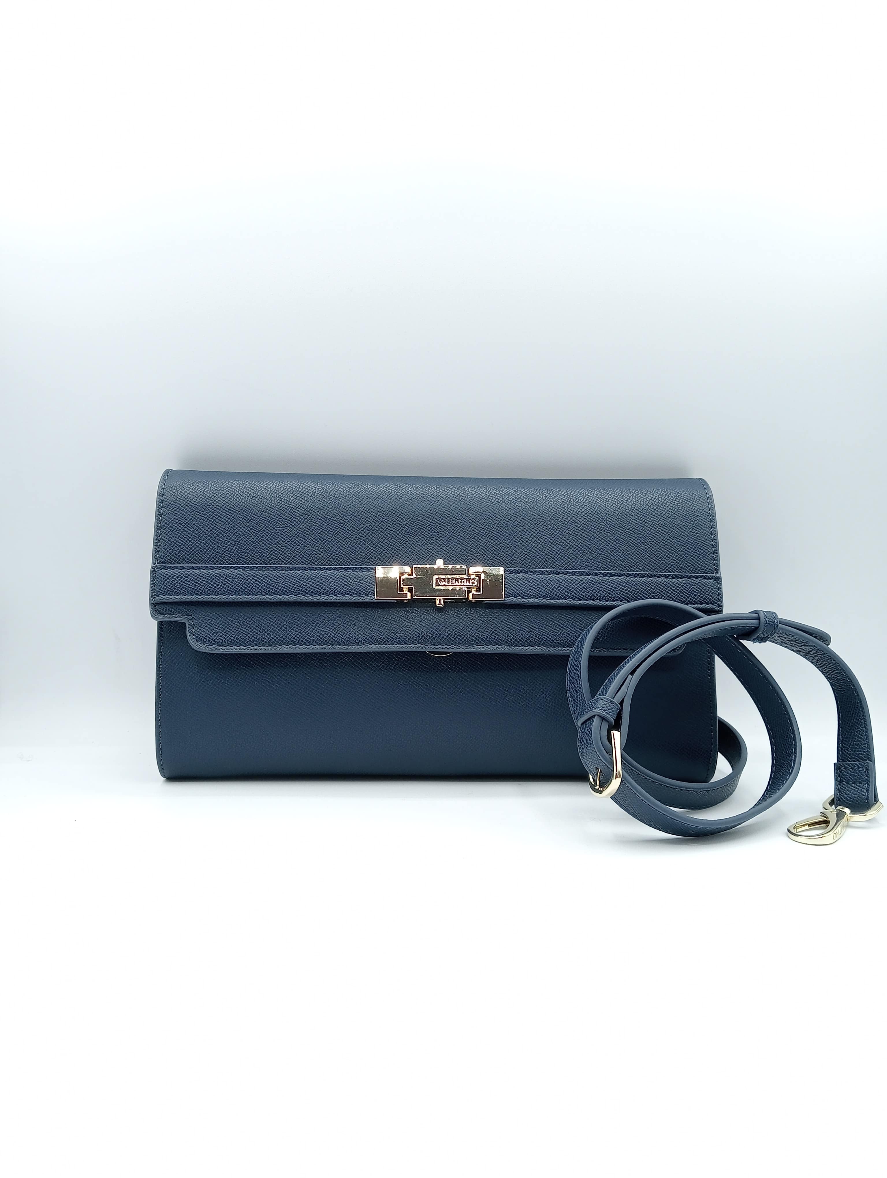 Borsa a Spalla/Tracolla Donna in Ecopelle – Modello Clutch Rigida con Chiusura Gioiello