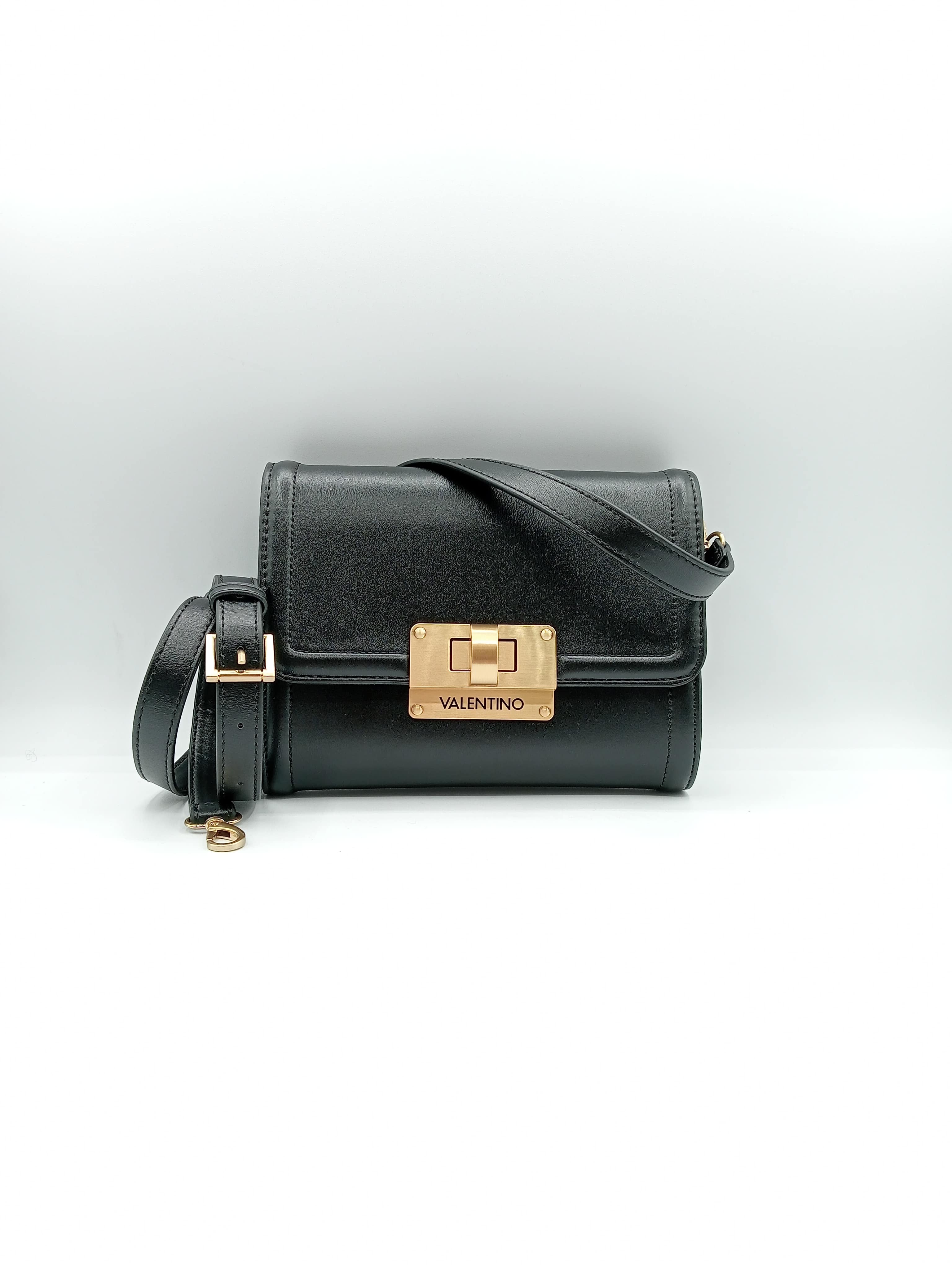 Valentino by Mario Valentino – Borsa a Tracolla con Chiusura Oro Rettangolare